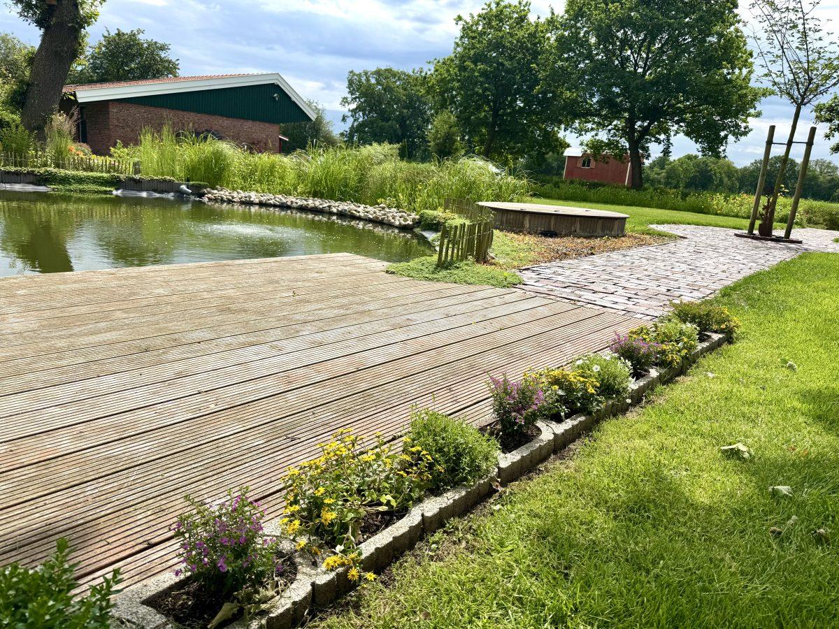 Entspannen am Gartenteich